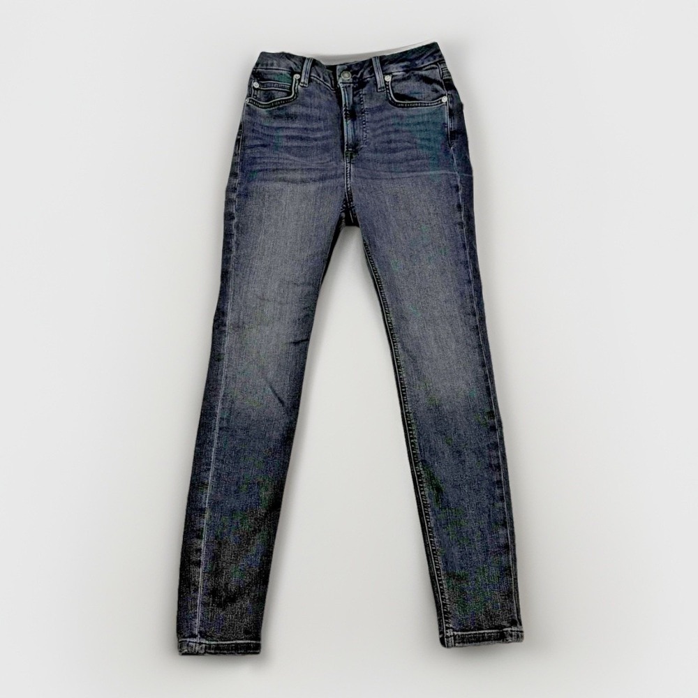 We‎ The Free Skinny Jeans Womens 27 Black Faded High Rise Stretch Denim